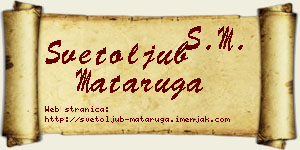 Svetoljub Mataruga vizit kartica